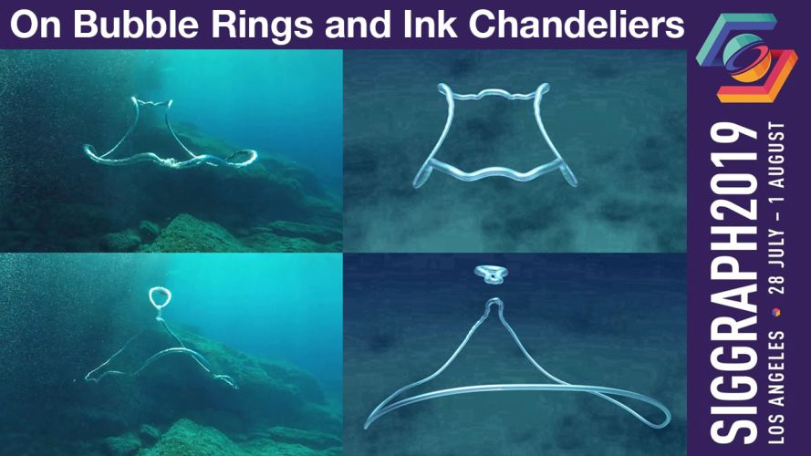On Bubble Rings and Ink Chandeliers